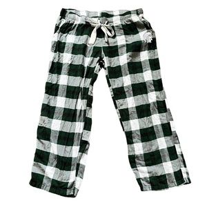 Michigan State Spartans Green and White Checkered Lounge Pants XXL Pajamas Comfy